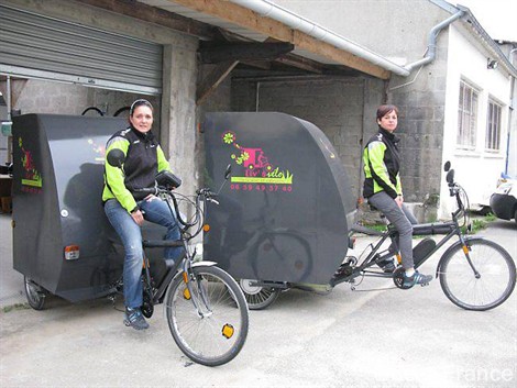Chrystelle Laurent et Sandra Dislaire invitent à utiliser leur service pratique et respectueux de l'environnement.</P>